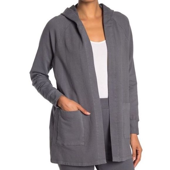 sweatshirt cardigan with pockets